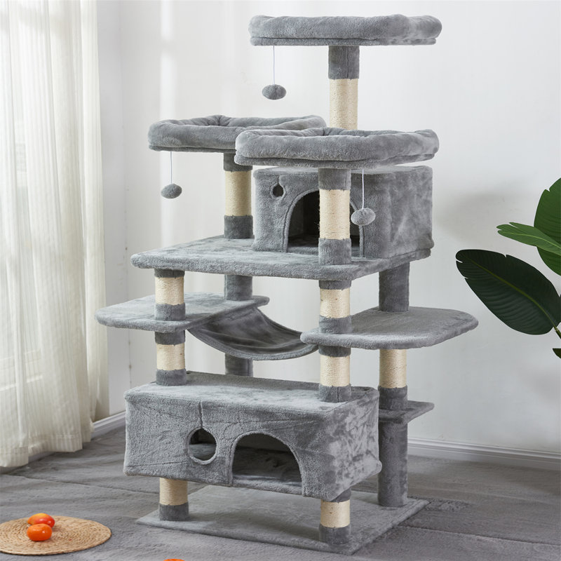 Tucker Murphy™ Pet Large Cat Tree Condo With Sisal Scratching Posts